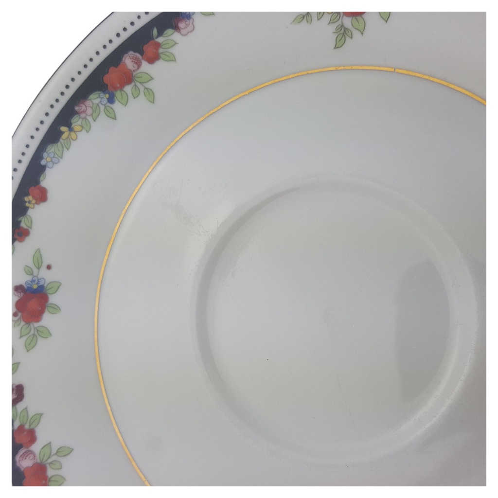 [1780706U] Untertasse für Kaffee China Pearl Rebecca gebraucht - akzeptabel Bild 3