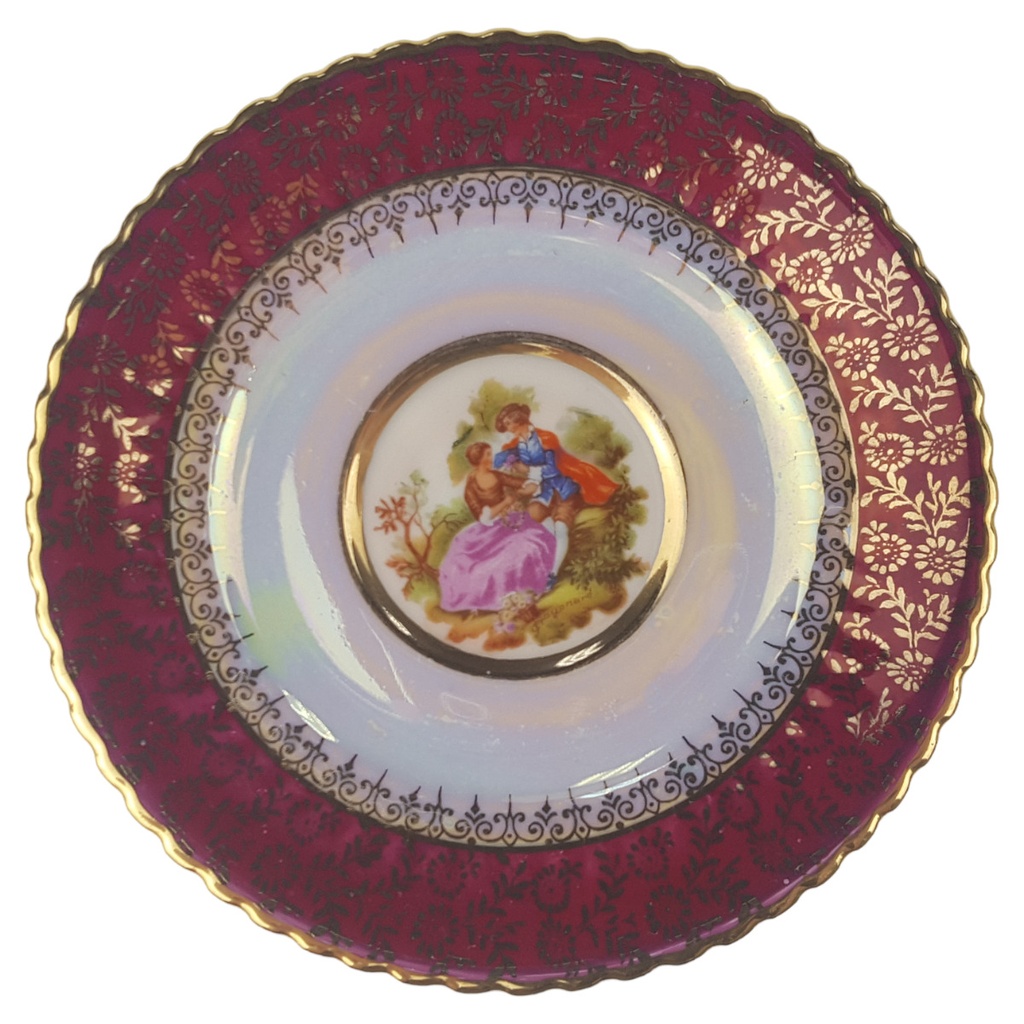 [1780729] Mokkatasse mit Untertasse Sammeltasse Goldrand 2tlg Seltmann Weiden Rokoko gebraucht - sehr gut Bild 3