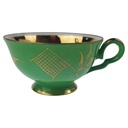 [1780730] Mokkatasse mit Untertasse Sammeltasse Goldrand 2tlg Schirnding Grün Gold gebraucht - sehr gut Bild 5