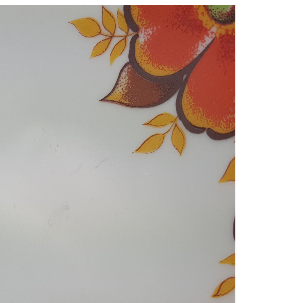 [1780748] Kuchenteller 19,5 cm Schirnding Blumen Braun Orange gebraucht - gut Bild 2