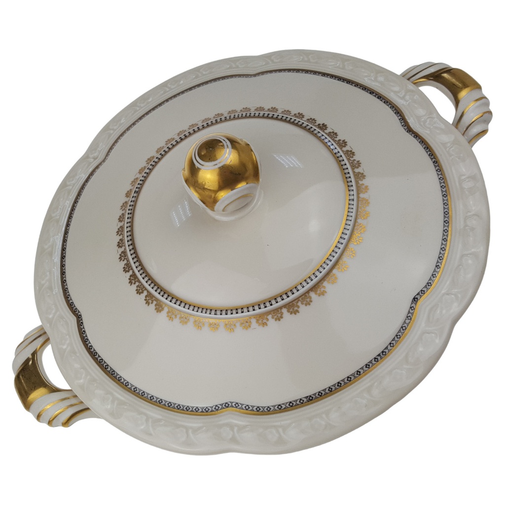 [1780752] Ragoutterrine 1,8 L Edelstein Frauenlob Elfenbein Goldrand 6965 gebraucht - sehr gut Bild 2