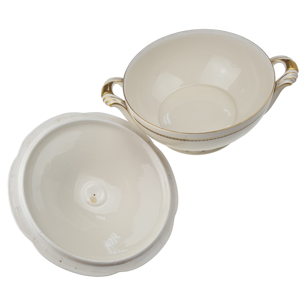 [1780752] Ragoutterrine 1,8 L Edelstein Frauenlob Elfenbein Goldrand 6965 gebraucht - sehr gut Bild 5