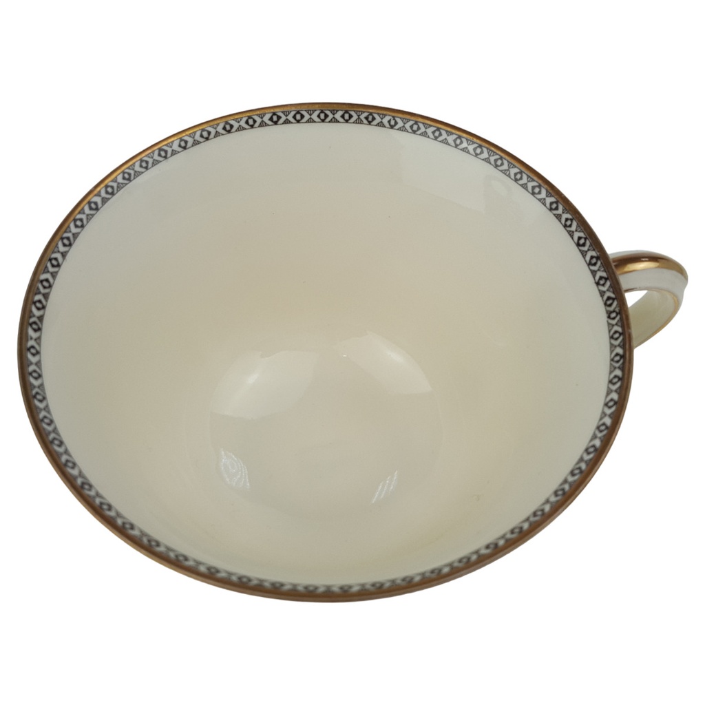 [1780754T] Teetasse Edelstein Frauenlob Elfenbein Goldrand 6965 gebraucht - sehr gut Bild 2