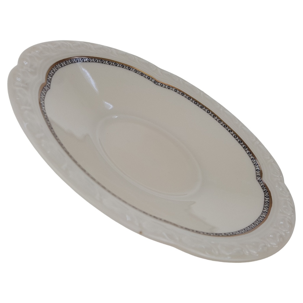 [1780754U] Untertasse für Tee 15 cm Edelstein Frauenlob Elfenbein Goldrand 6965 gebraucht - sehr gut Bild 2