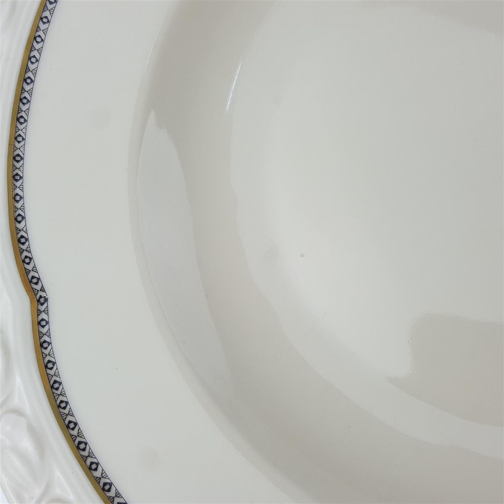 [1780758] Suppenteller 24,7 cm Edelstein Frauenlob Elfenbein Goldrand 6965 gebraucht - gut Bild 3