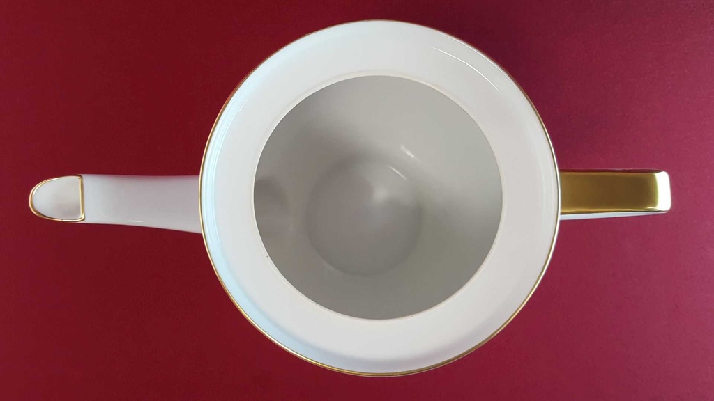 [1780767] Kaffeekanne 1,5 L Königl. pr. Tettau Ria 1347 grauer Rand Grau gebraucht - sehr gut Bild 6