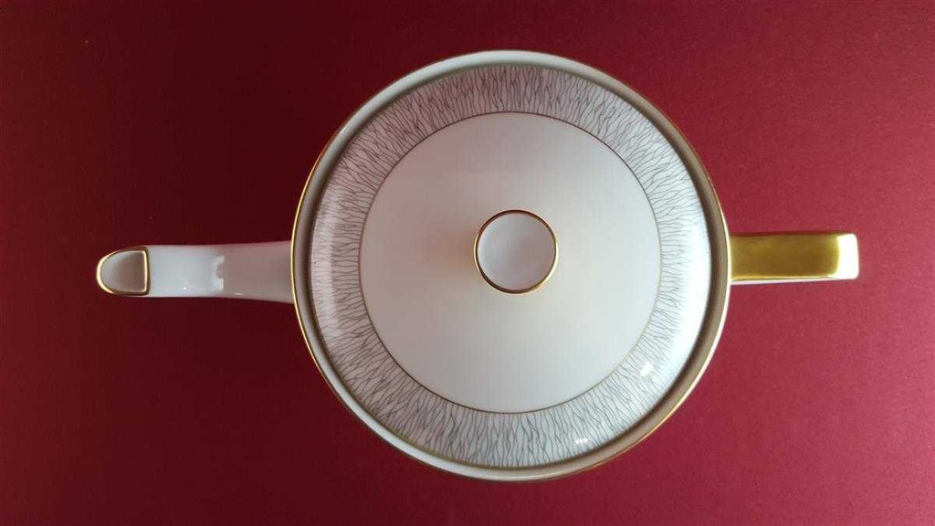 [1780768] Teekanne 1,3 L Königl. pr. Tettau Ria 1347 grauer Rand gebraucht - sehr gut Bild 5