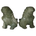 [1785165] Figur Skulptur 2er Set Jade Wächter Löwen Statuen Buchstützen schwer Bild 5