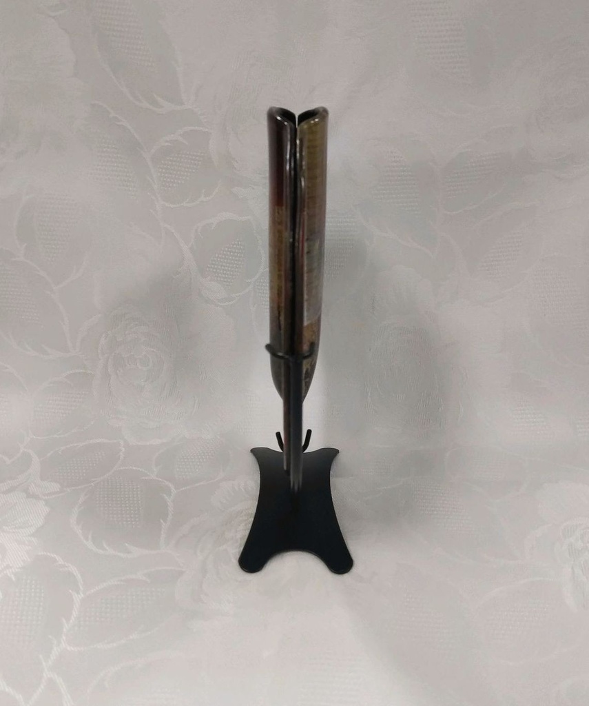 [1785197] Formano Vase Glasvase Tischvase rund mit Metallfuß Bild 3