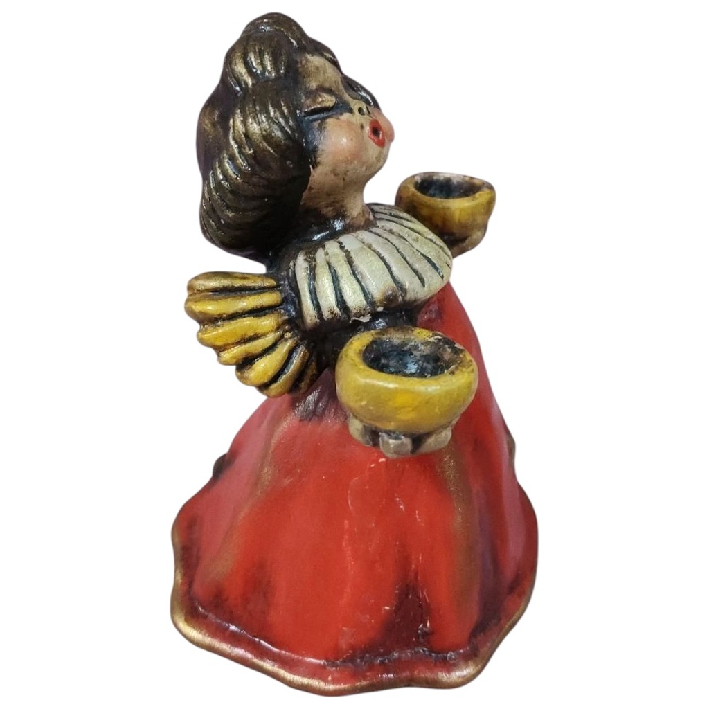[1785216] Kerzenhalter Figur Skulptur Thun Bozener Engel Rot Gold Bild 2