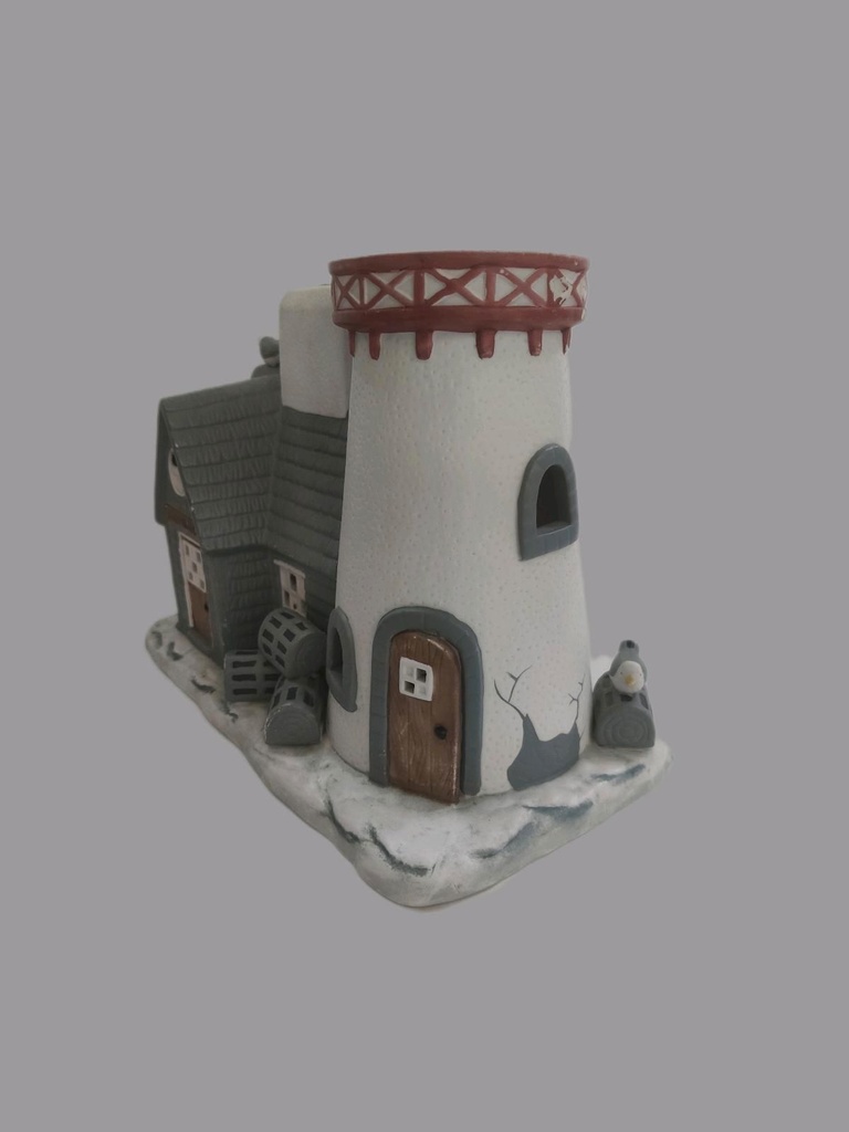 [1785239] PartyLite Leuchtturm Teelichthaus Keramik mehrfarbig Bild 5