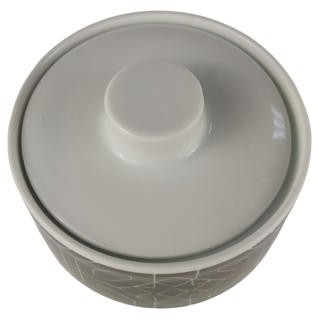 [1805941] Zuckerdose Melitta Alte Formen weiß braun Vintage gebraucht - sehr gut Bild 2