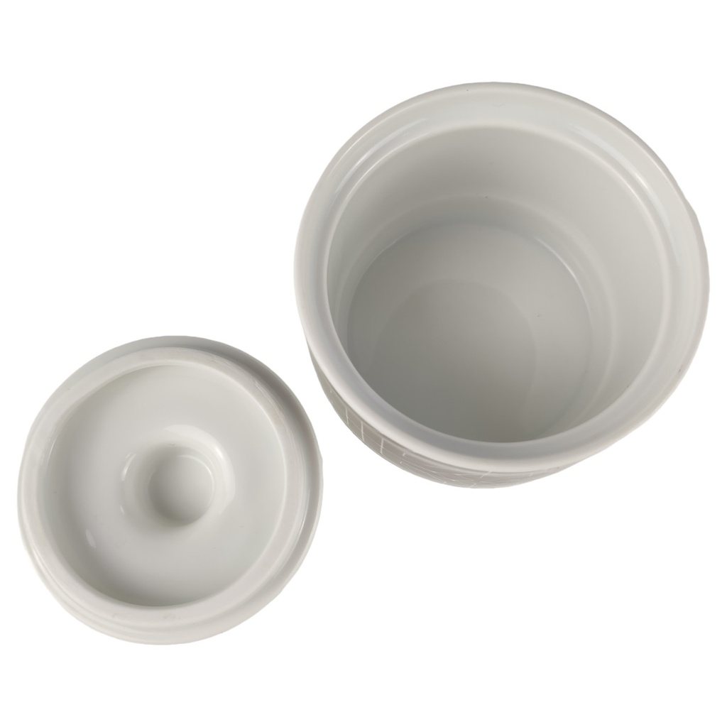 [1805941] Zuckerdose Melitta Alte Formen weiß braun Vintage gebraucht - sehr gut Bild 3