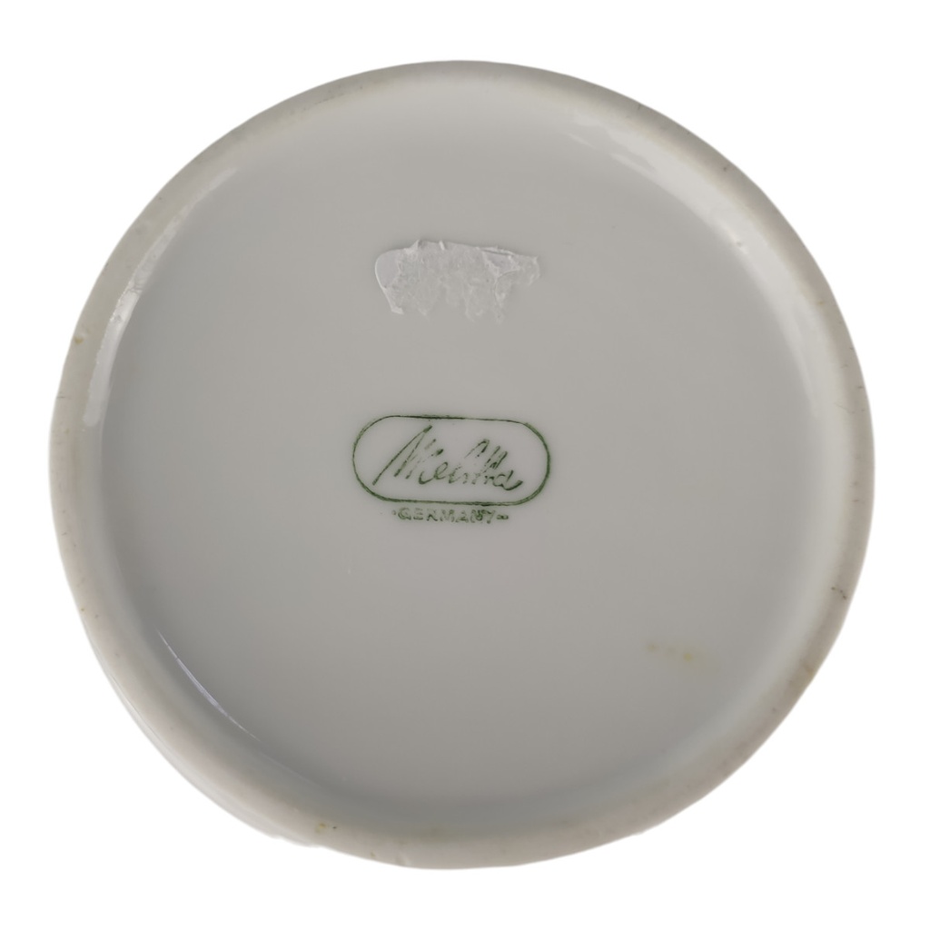 [1805941] Zuckerdose Melitta Alte Formen weiß braun Vintage gebraucht - sehr gut Bild 4