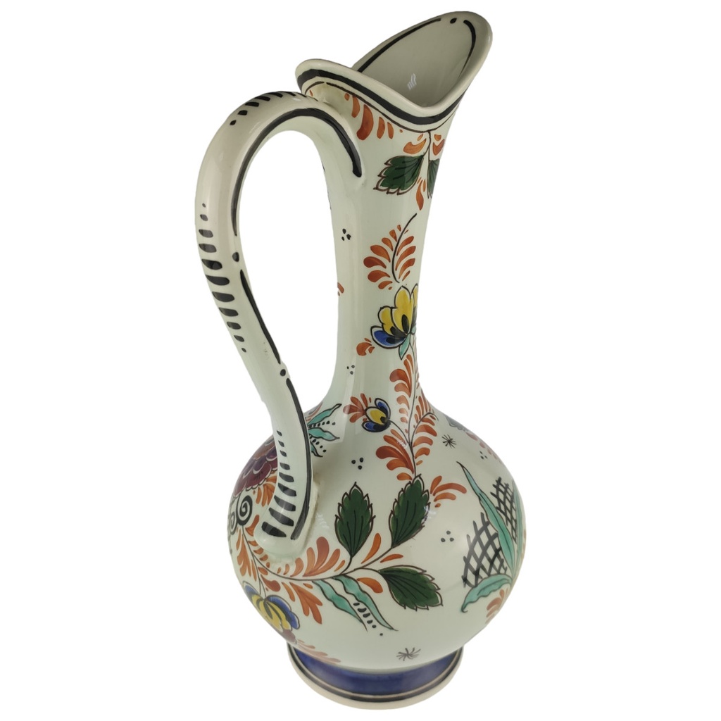 [1806030] Henkelvase Delfts Einzelteile Blumendekor Mehrfarbig Bild 3