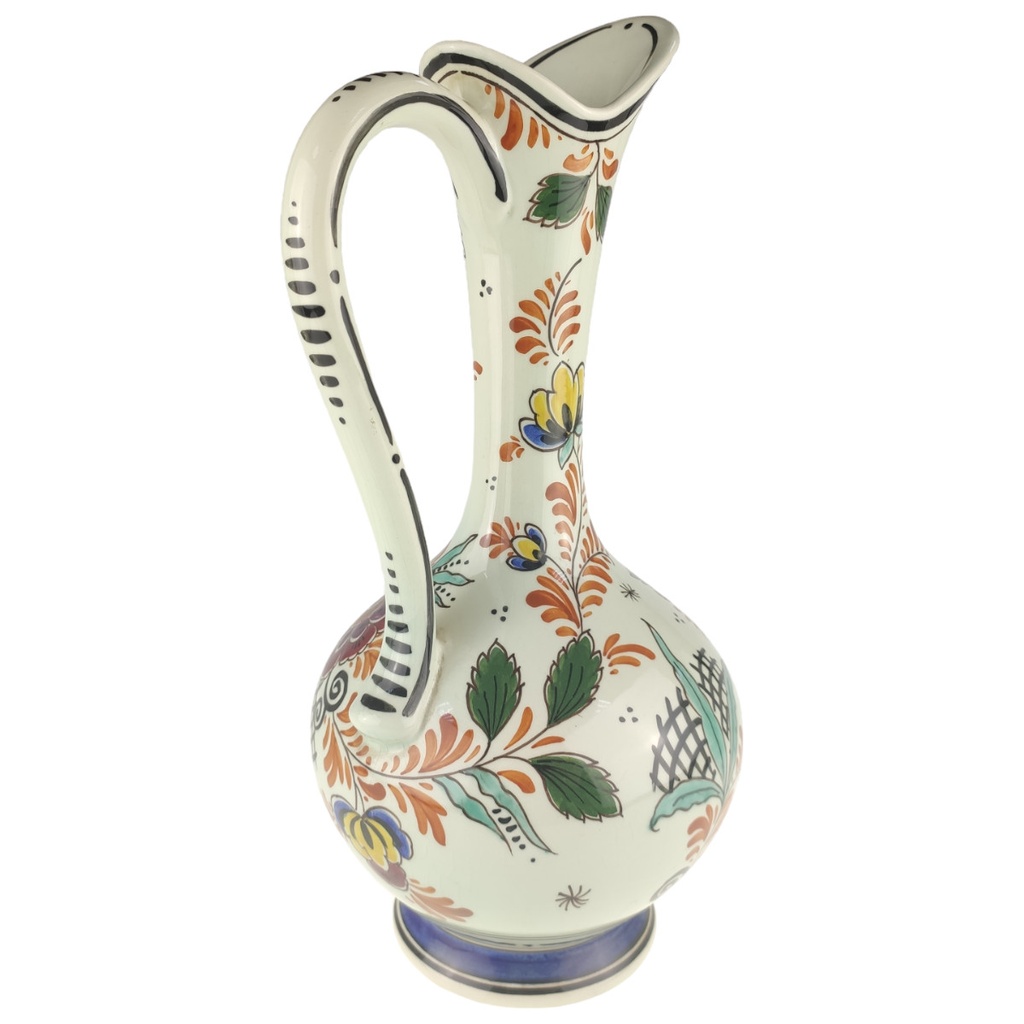 [1806030] Henkelvase Delfts Einzelteile Blumendekor Mehrfarbig Bild 4