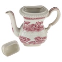 [1806062] Kaffeekanne 1,05 L H 18,3 B 11 Spode Copeland Pink Tower Rot Keramik gebraucht-gut Bild 3