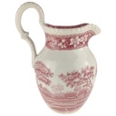 [1806065] Milchkrug 0,55 L H 16,7 L 12,8 B 10 Spode Copeland Pink Tower Rot Keramik gebraucht-gut Bild 3