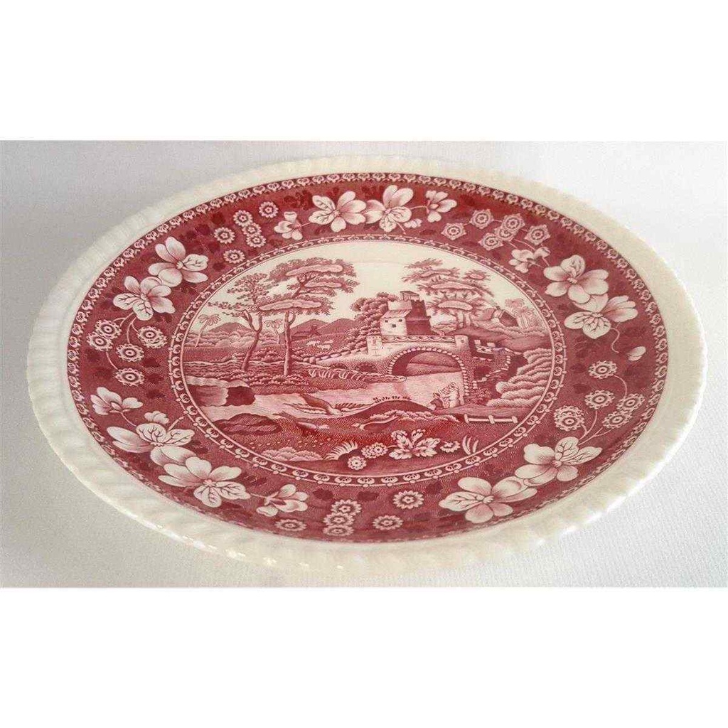 [1806068] Untertasse für Suppe L 17,9 B D Spode Copeland Pink Tower Rot Keramik gebraucht-sehr gut Bild 3
