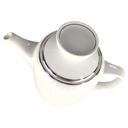 [1806084] Kaffeekanne 1,3 L H 19,5 L 21,5 B 11,5 Hutschenreuther Relief Platinrand Porzellan gebraucht-sehr gut Bild 2
