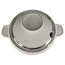[1806085] Ragoutterrine 1,6 L H 15 L 22 B 16,7 Hutschenreuther Relief Platinrand Porzellan gebraucht-sehr gut Bild 3