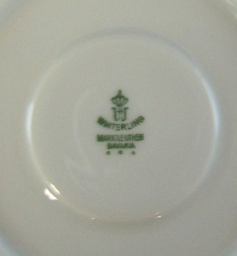 [1806094] Untertasse für Kaffee Goldrand 14,1 cm Winterling Marktleuthen Kobaltrand mit eckig Bild 3