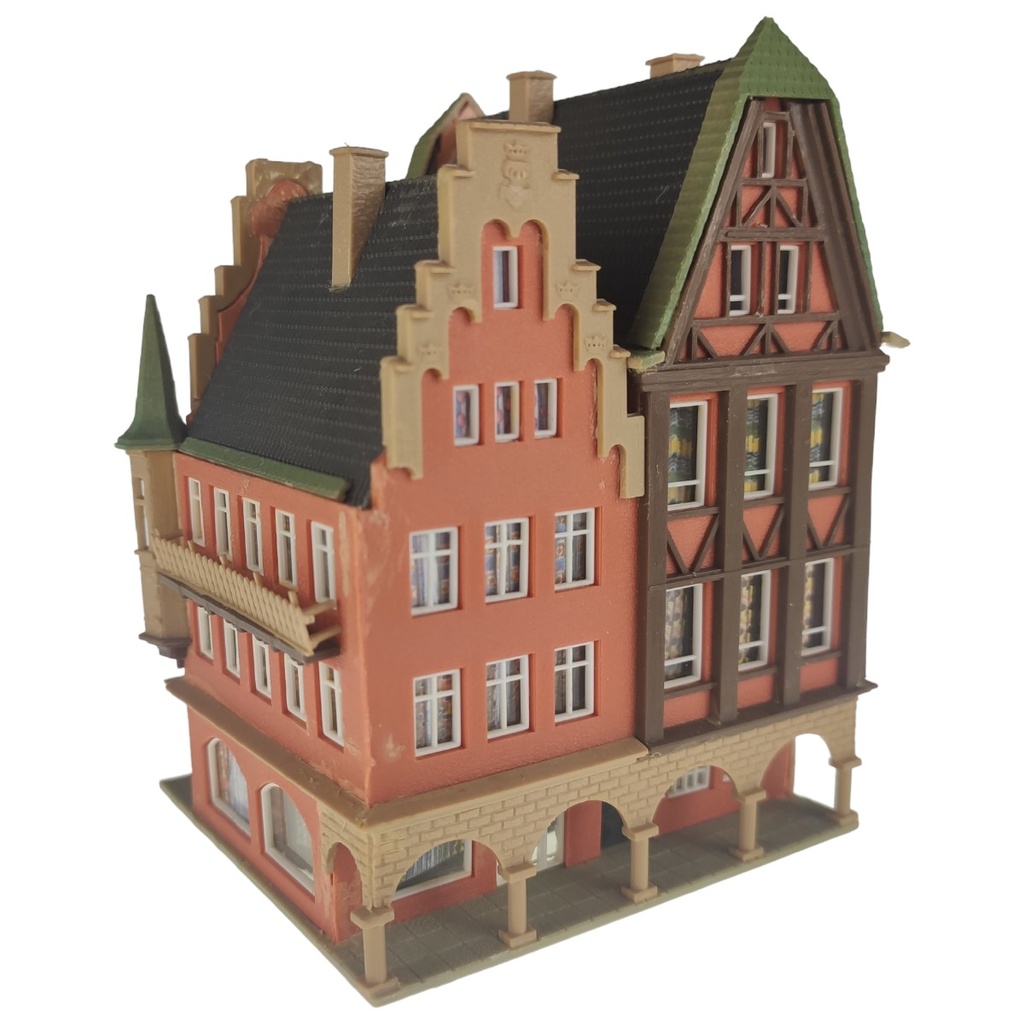[1806148] Vollmer N 19468 Doppelhaus mit Laubengang Giebelhaus Gebäude Fertigmodell Bild 3