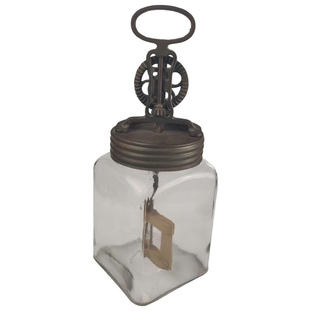 [1806231] Butterschleuder 3 L Glas Metall Holz gebraucht - gut Bild 3