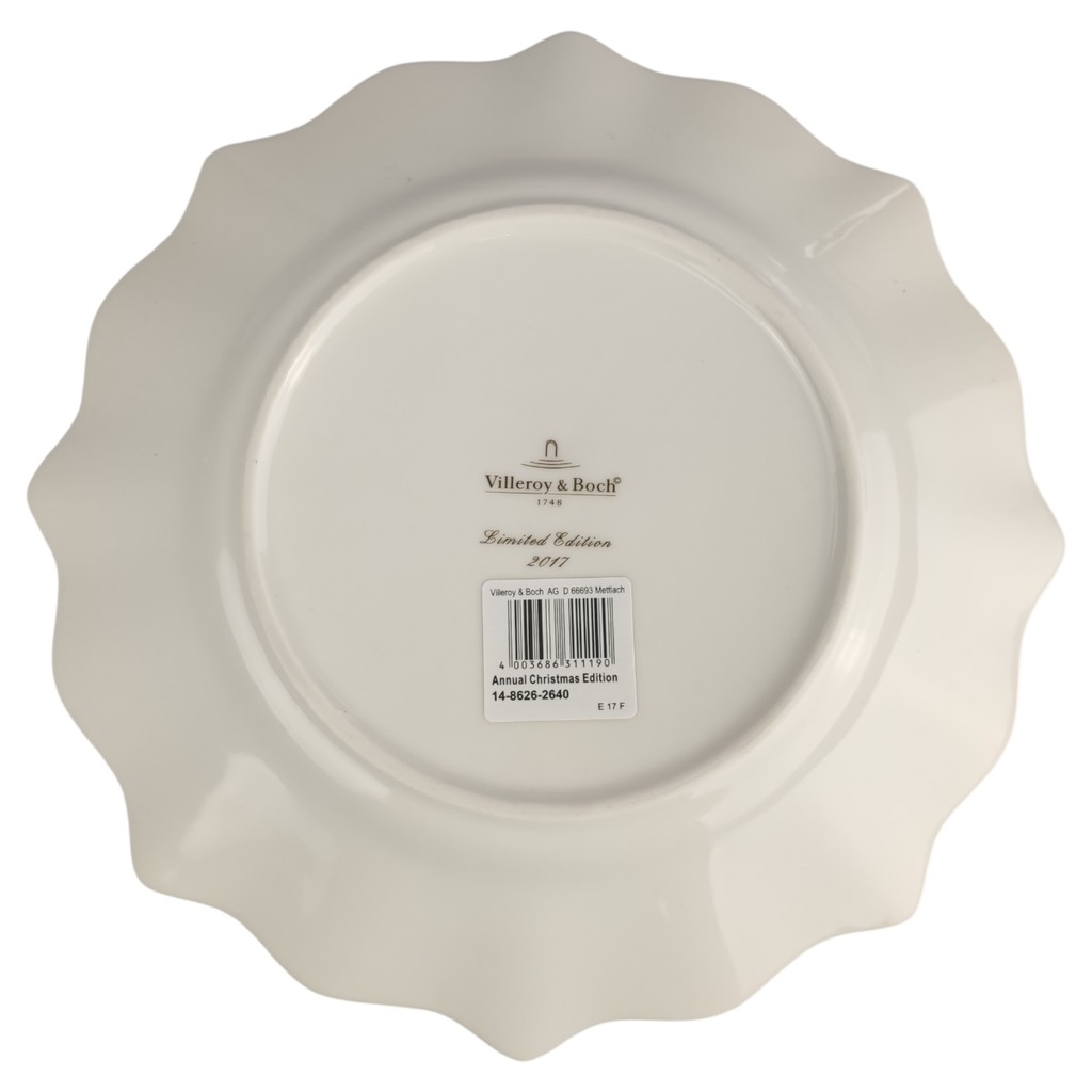 [1806241] Gebäckschale Sammelteller Jahresteller Limited Edition 24,5 cm Villeroy & Boch Annual Christmas 2017 gebraucht - neuwertig Bild 3