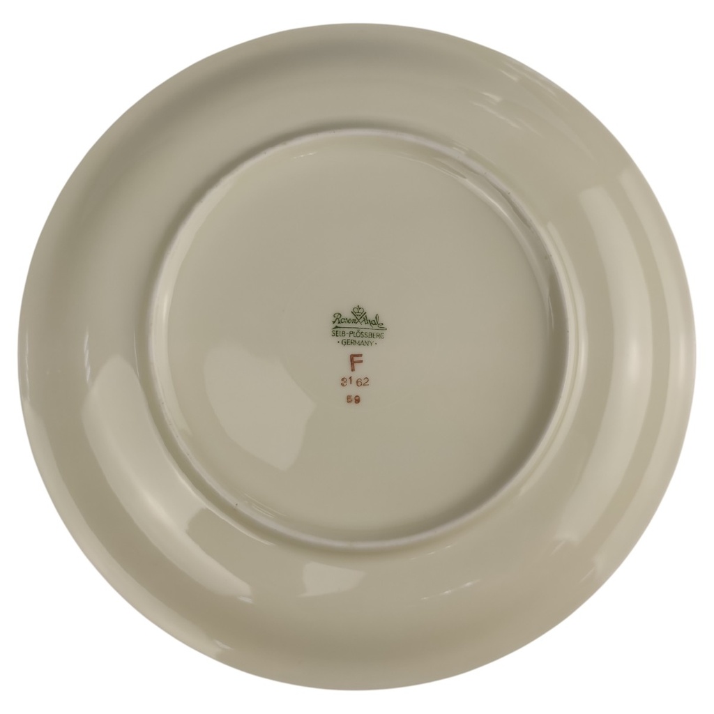 [1806262] Kuchenteller Dessertteller Frühstücksteller Goldrand 19 cm Rosenthal Selb Floral Schmetterling gebraucht - sehr gut Bild 3