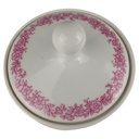 [1806272] Zuckerdose Hutschenreuther Petra Relief roter Blumenkranz gebraucht - sehr gut Bild 2