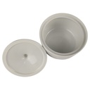 [1806272] Zuckerdose Hutschenreuther Petra Relief roter Blumenkranz gebraucht - sehr gut Bild 3
