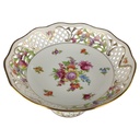[1806283] Schale auf Fuß Durchbruchschale 23 cm Schumann Arzberg Form Dresden Dresdner Blume Empress gebraucht - sehr gut Bild 3