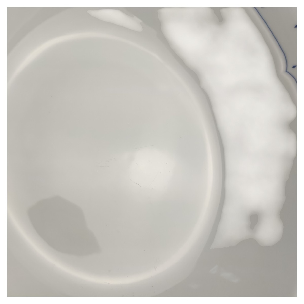[1806294] Schüssel 22 cm Marienbad Ingres Weiss Blaue Rauten gebraucht - gut Bild 3
