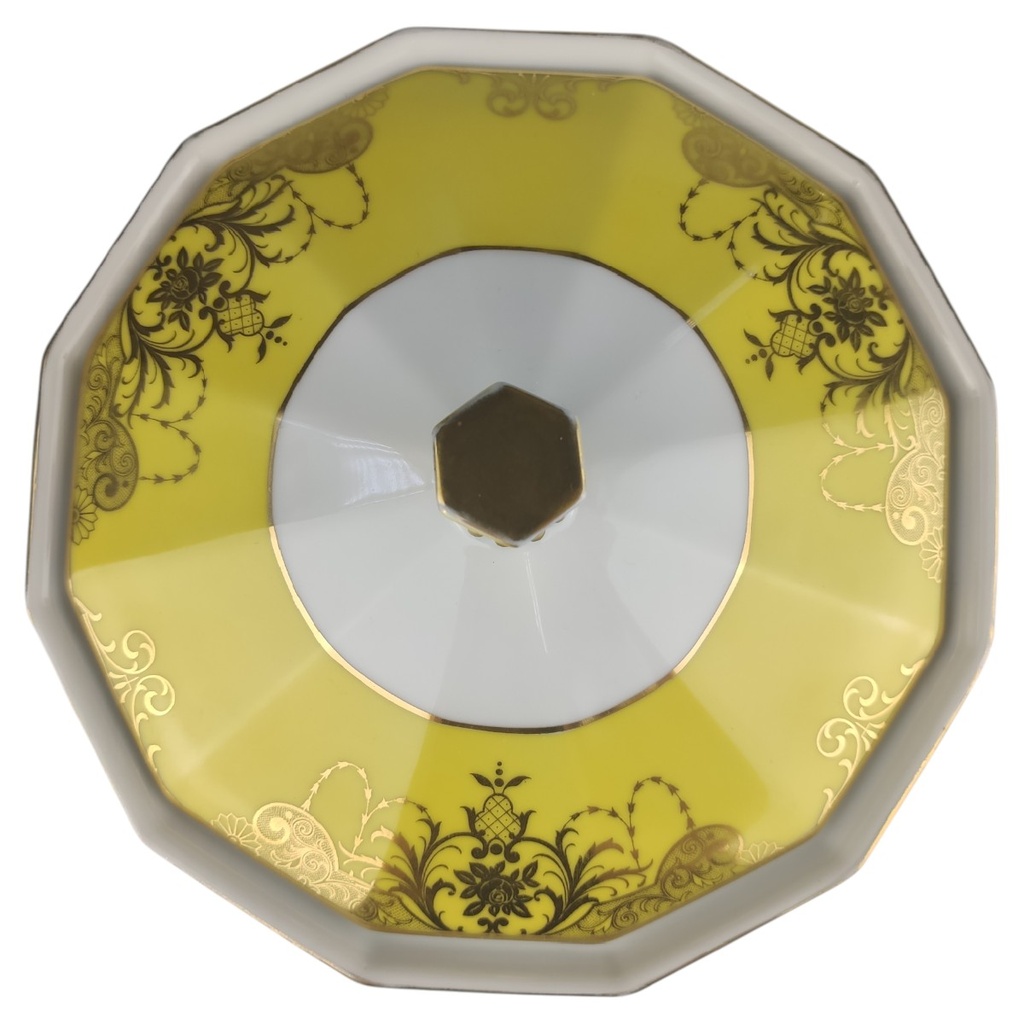 [1806300] Deckeldose Bonboniere Golddekor 2tlg Königl. pr. Tettau gebraucht - sehr gut Bild 3