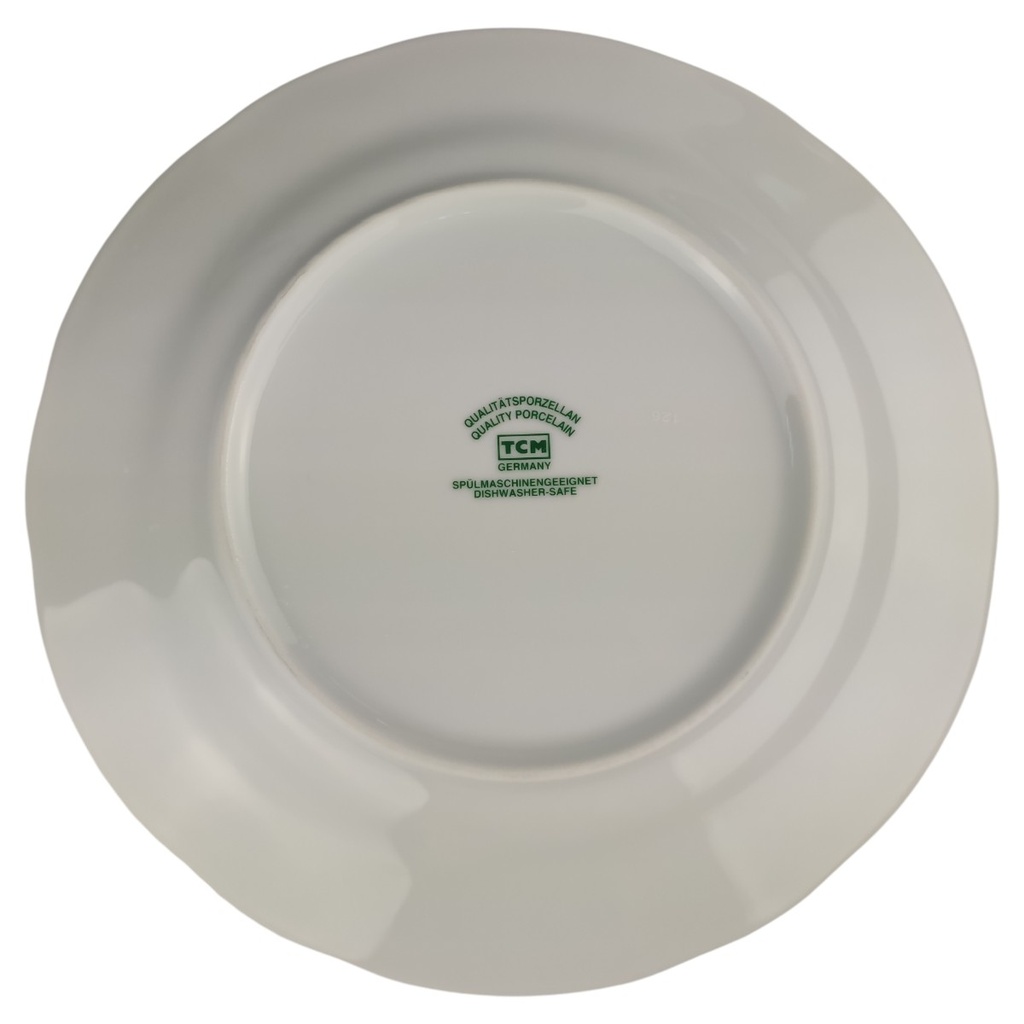 [1806301] Kuchenteller Dessertteller 21 cm TCM Tchibo Rote Blüte gebraucht - sehr gut Bild 4