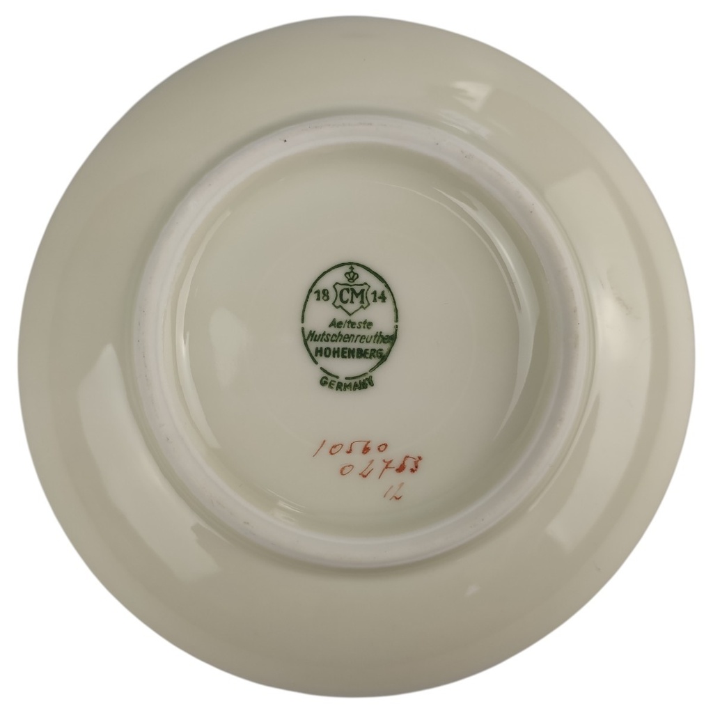 [1806316] Teller Snackteller klein mini 10,6 cm Hutschenreuther Hohenberg Dekor 02753 gebraucht - sehr gut Bild 4