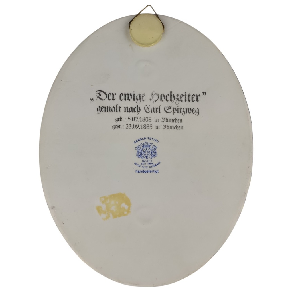 [1806318] Wandteller Wandplatte Gerold & Co Der ewige Hochzeiter gebraucht - sehr gut Bild 4