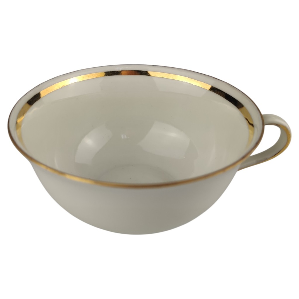 [1806364] Teetasse Bavaria Goldrand Cremeweiß 3mm gebraucht - gut Bild 2