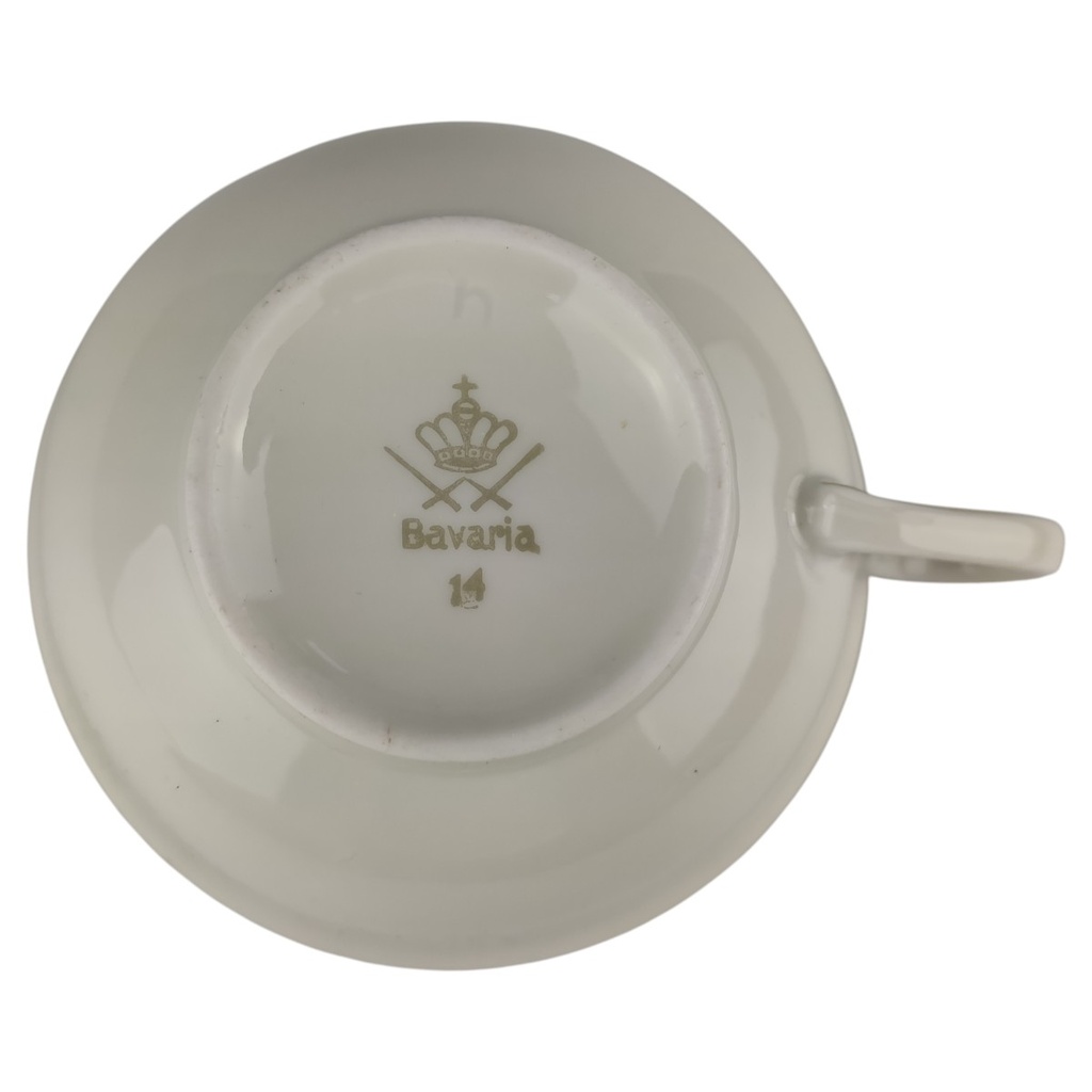 [1806364] Teetasse Bavaria Goldrand Cremeweiß 3mm gebraucht - gut Bild 5