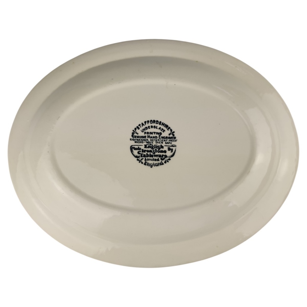 [1806369] Speiseplatte 28,7x22,5 cm English Ironstone Tableware (EIT) Castles Rot gebraucht - gut Bild 3