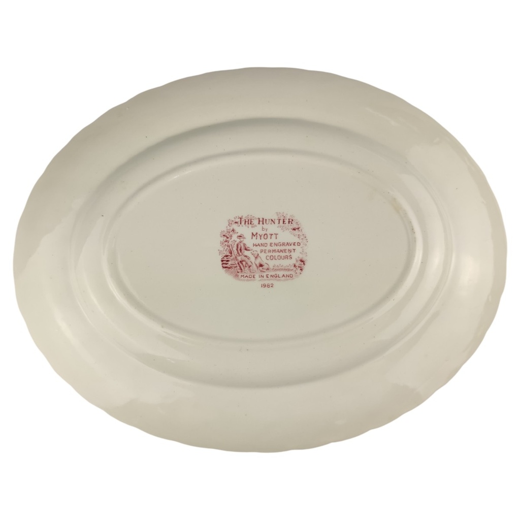 [1806374] Speiseplatte 29,2x22,8 cm Myott The Hunter Rot gebraucht - gut Bild 3