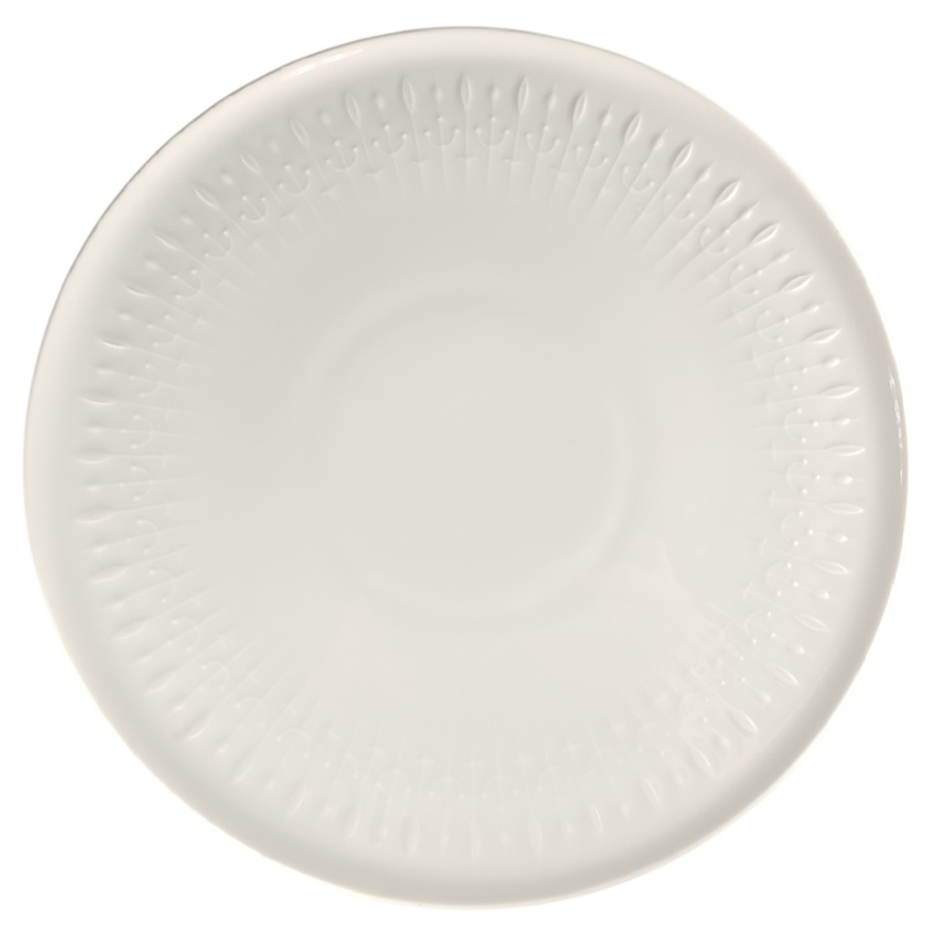 [1806383] Tortenplatte auf Fuß Edelstein Reliefdekor weiß gebraucht - sehr gut Bild 4