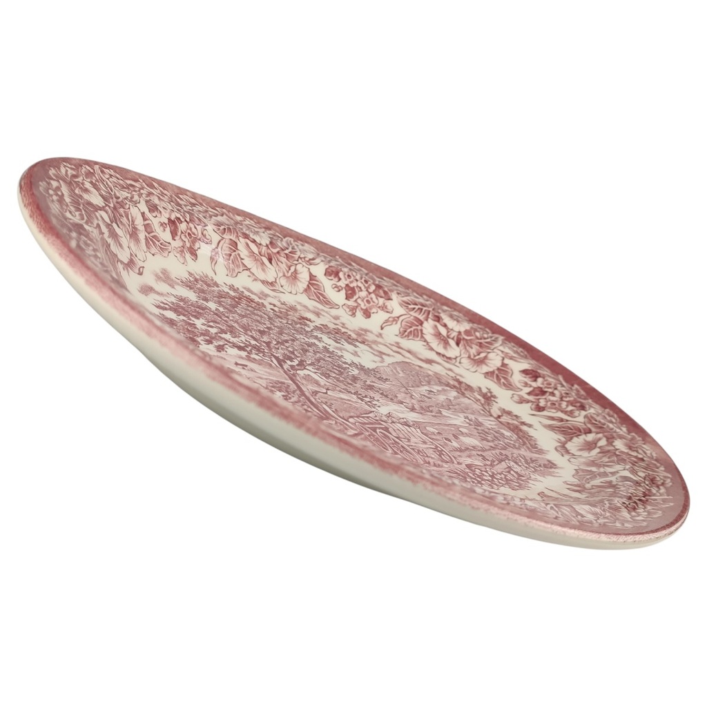 [1806412] Speiseplatte 29x23 cm English Ironstone Tableware (EIT) Baumstäme auf Wagen gebraucht - sehr gut Bild 2