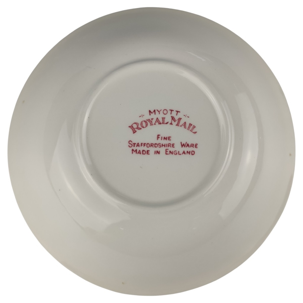 [1806414] Dessertschale 16 cm Myott Royal Mail Rot gebraucht - sehr gut Bild 3