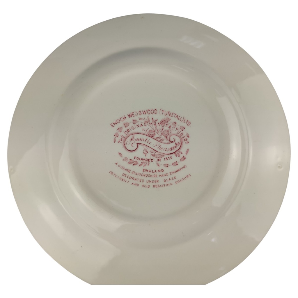 [1806415] Kuchenteller 20 cm Enoch Wedgwood Asiatic Pheasants Rot gebraucht - sehr gut Bild 3