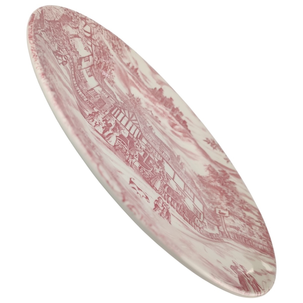 [1806419] Kuchenteller 20,5 cm Churchill England Swan Inn Pink gebraucht - sehr gut Bild 2
