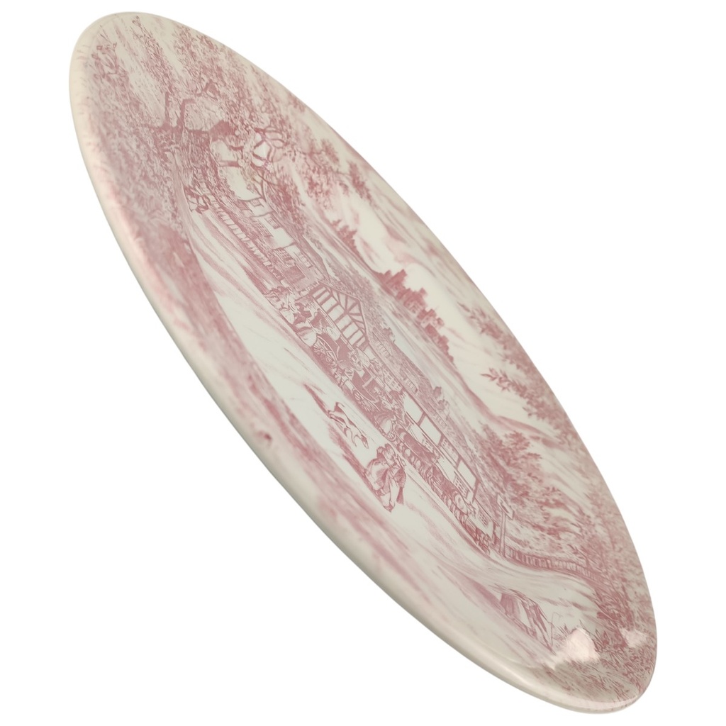 [1806421] Speiseteller 26,3 cm Churchill England Swan Inn Pink gebraucht - sehr gut Bild 2