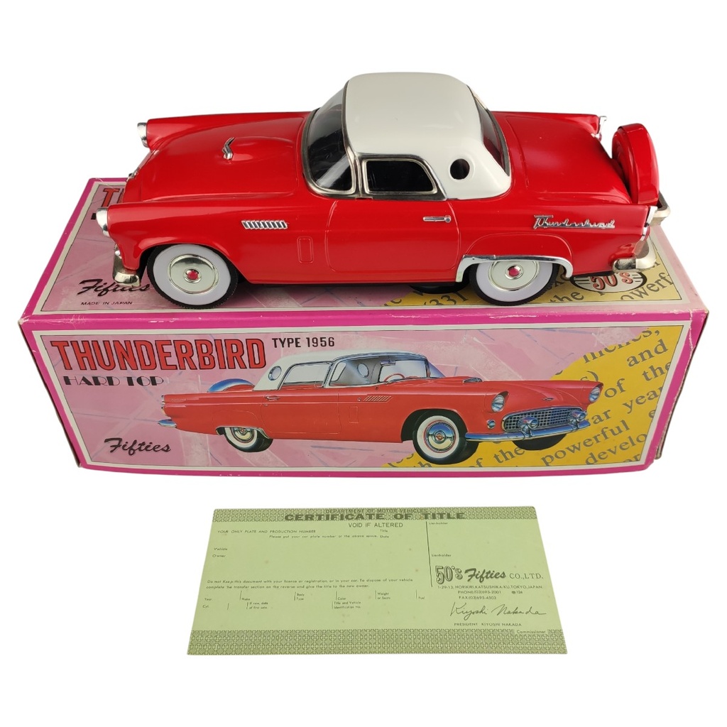 [1818048] Modellauto Blechmodell mit OVP Reibungsantrieb Thunderbird Type 1956 Fifties Bild 9