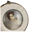 [1818152] Miniaturmalerei Lupenmalerei Porträt rund Elfenbein Auguste Strobl Bild 3
